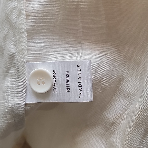 New Tradlands Nova Dress Caroline Print Cotton but looks Linen - Picture 7 of 9